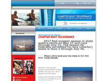 Tablet Screenshot of charterboatdeliverance.com